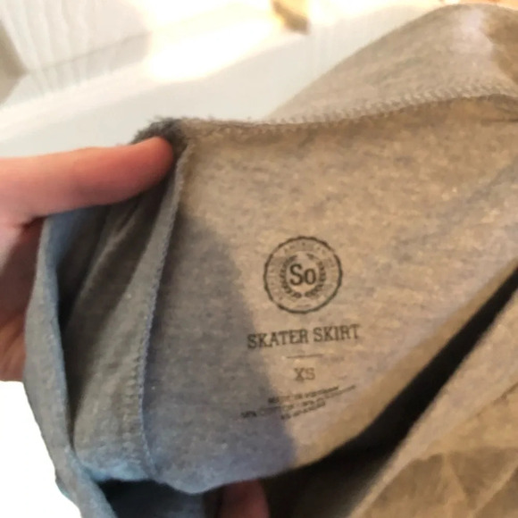 SO Grey Skater Skirt Women’s XS - Picture 3 of 3
